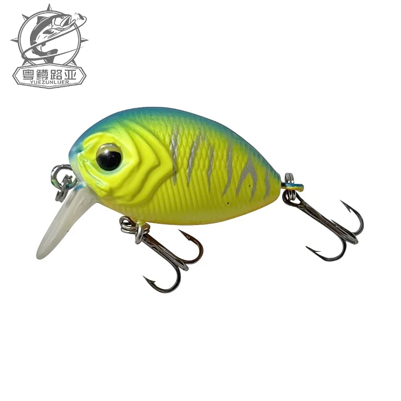 1 Stück Mini-Crankbait 35mm 3.7 Schwimmender Micro-Wobbler Geräuscharme Angelköder für Süßwasser Harte Künstliche Minnow-Bass-Köder