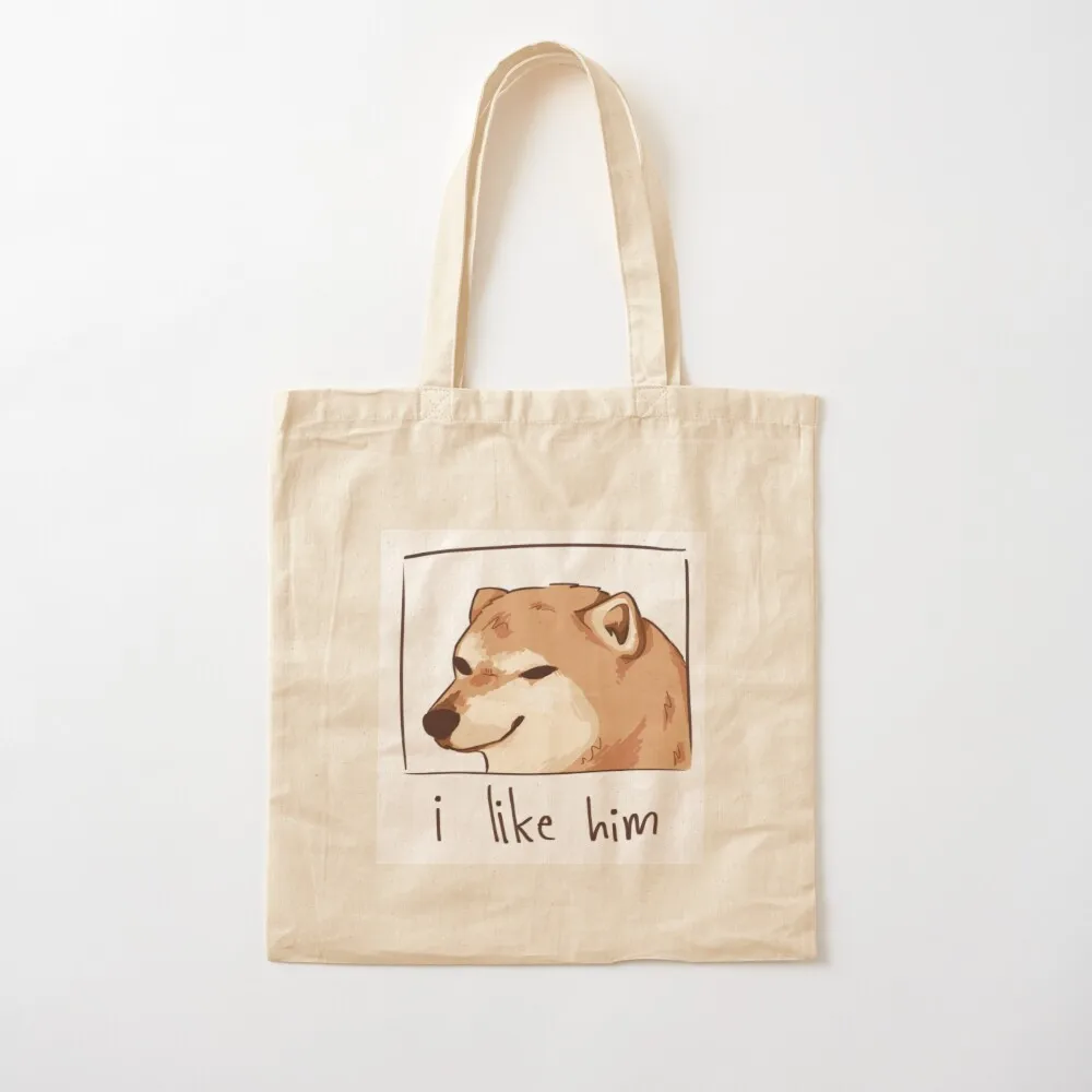 

i like him Tote Bag Women's bags Customizable tote bag shopper bag woman