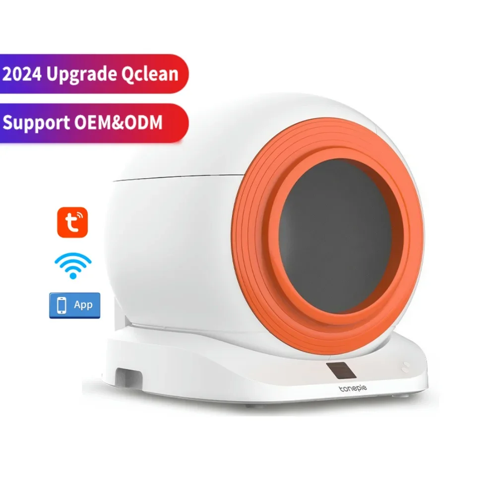 

2024 New Upgrade Q-clean Intelligent Automatic Smart Cat Litter Box areneros para gatos Self Cleaning Litter Box for Cats