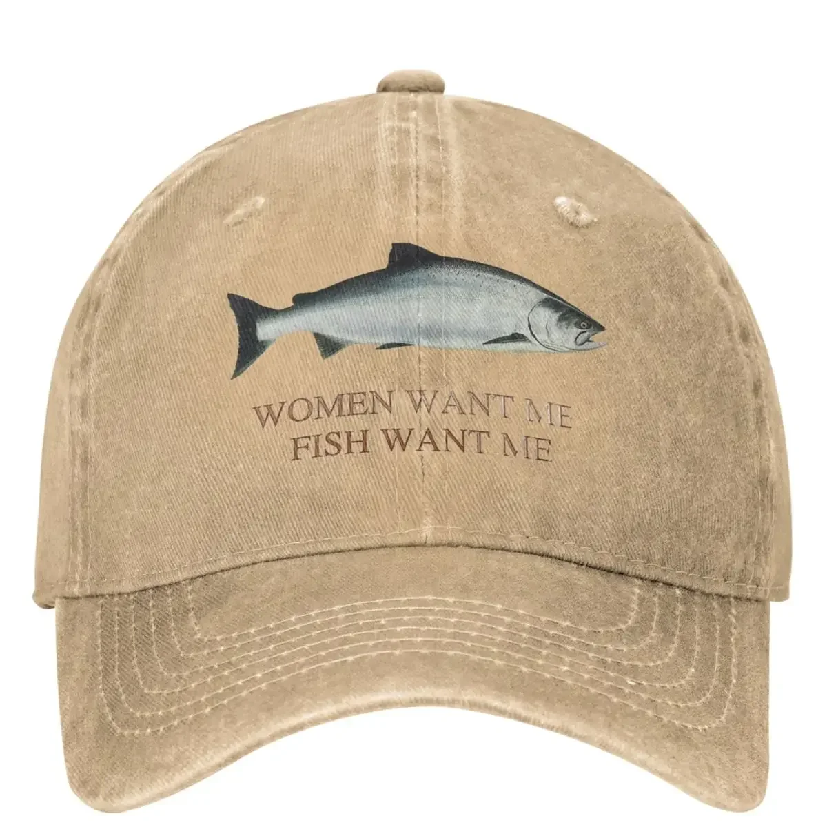 Women Want Me Baseball Cap FISH WANT ME Couple Women Sunshade Hip Hop Dad Hats Summer y2k Retro Kpop Rock Baseball Caps