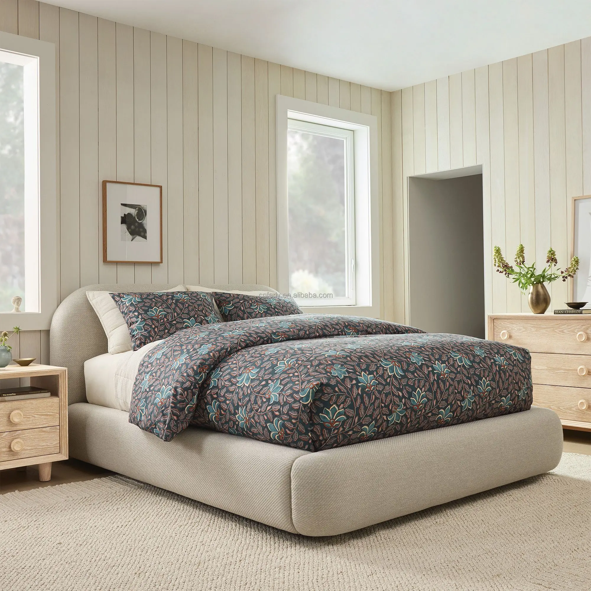 # Sale Home Furniture Customized Queen King Size Oak Wood Bed Frame