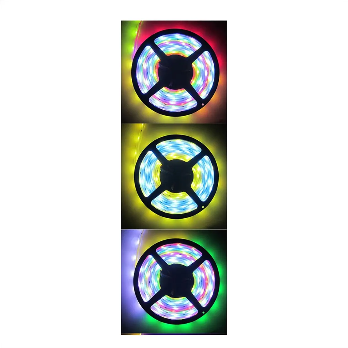 

Светодиодная лента WS2812B, 5 м, 5 В, 144 пикселей, светодиоды/M, основной светильник с индивидуальной адресацией в автомобиле