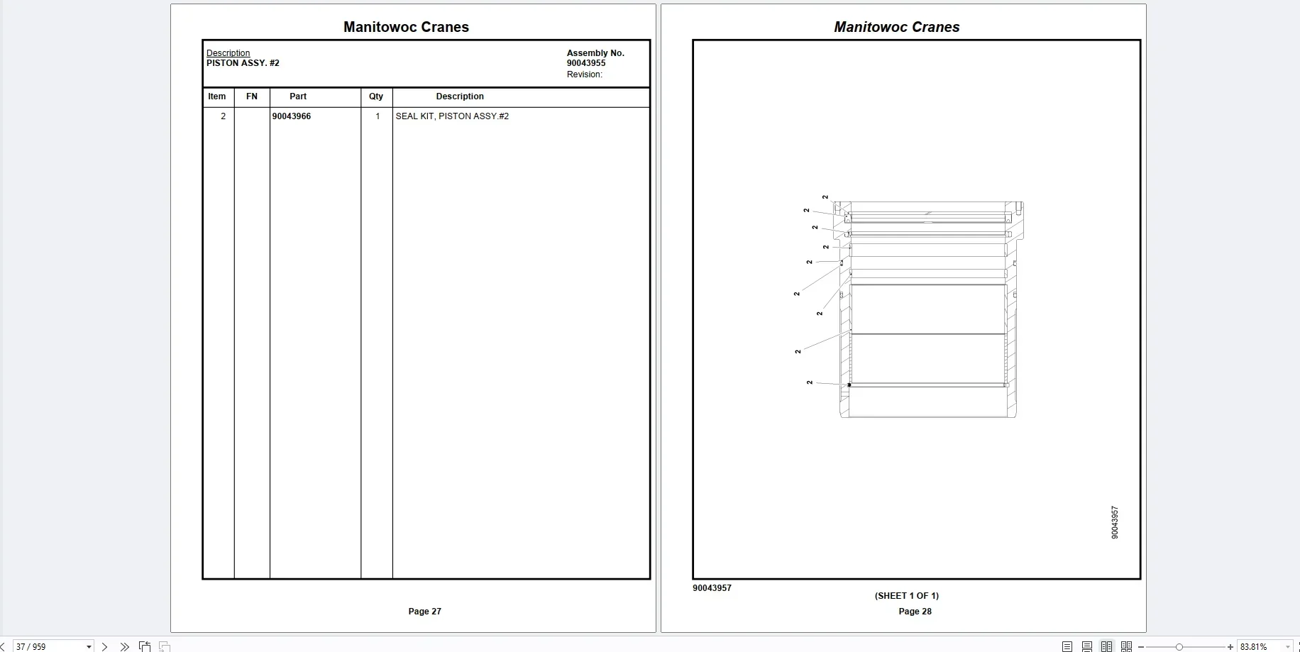 AutoEPC Grove Crane 43 Gb RT GRT Series Collection Parts Manual PDF