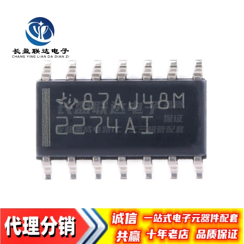 5PCS/LOT New Original TLC2274 TLC2274AIDR Marking 2274AI SOIC-14 Dual Operational Amplifier Chip