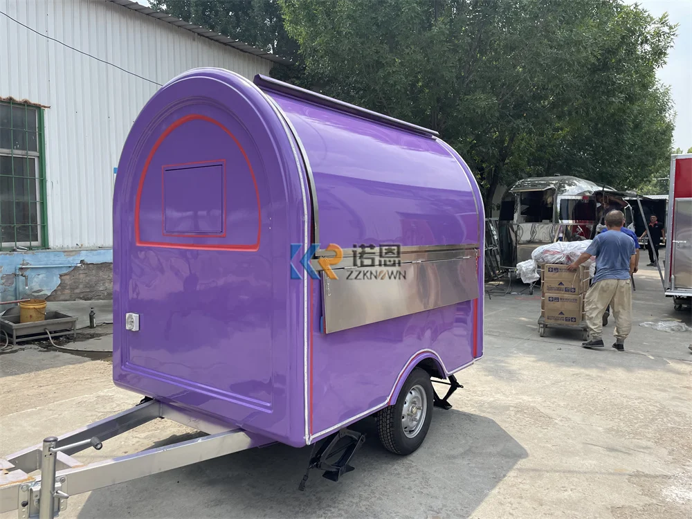 

Food Truck Trailer Coffee Pizza Kiosk Concession Snack Fast Food Trailer Customize Fully Catering Equipments