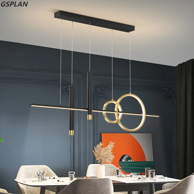 Plafonnier LED au Design Nordique Moderne et Simple, Éclairage d'Nik, Luminaire Décoratif de Plafond, à Intensité Réglable, avec Télécommande, Idéal pour un Restaurant