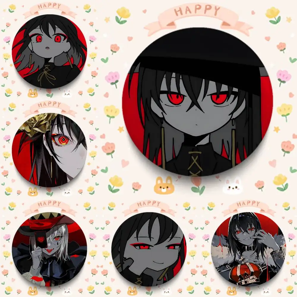 1pc K-Kanaria KING Badges 25 32 44 58 75 Mm Round Cosplay Pin Bag Decor Fans Collect Friends Gifts Brooch Souvenir