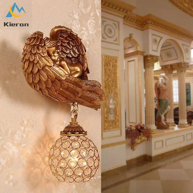 nordic carving angels led wall lamp quarto estudo restaurante hotel cabeceira crystal wall lights sala de estar decor cupido wall lamp 01