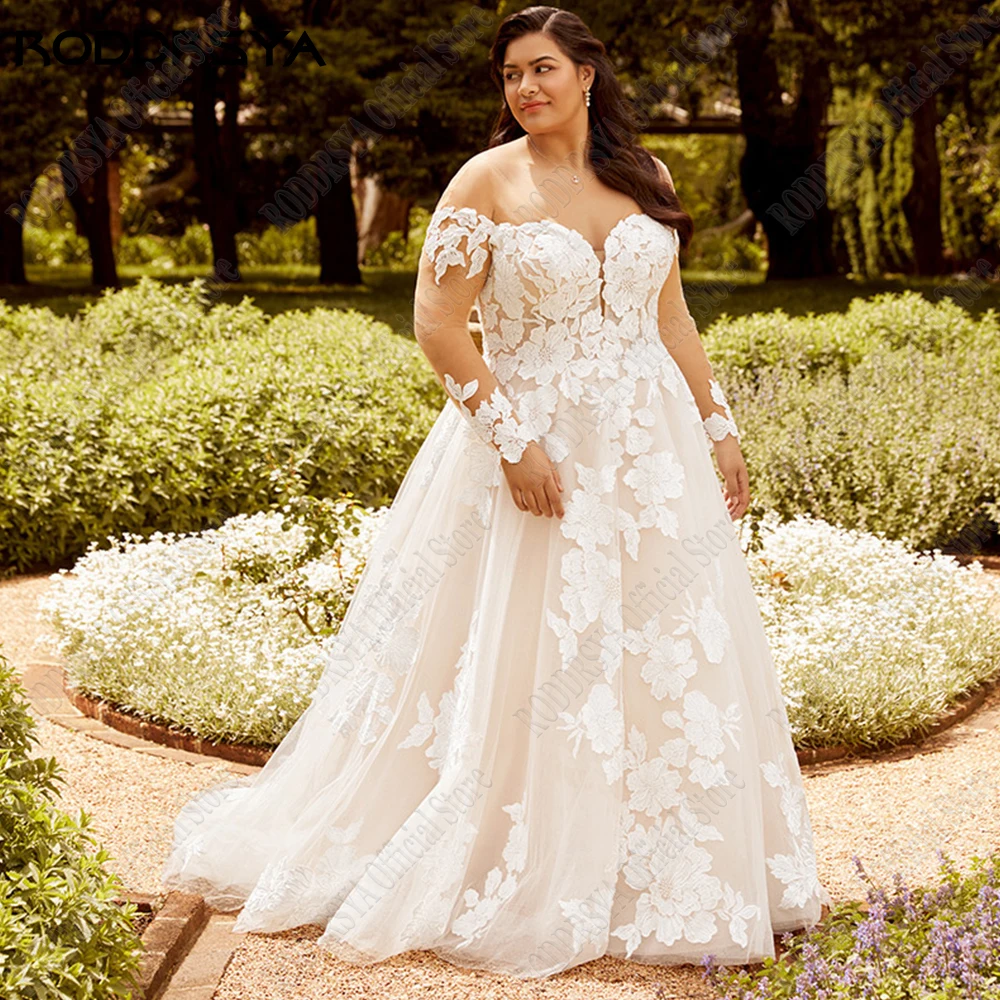 Roddrsya pastrol robe de mariée nouveau 2023 manches longues V - neRODDRSYA-Robe de Mariée Pastrol en Tulle, Manches sulf, Col en V, Fermeture Éclair au Dos, Style Classique, Ligne A, Éducatif, Nouvelle Collection 2023