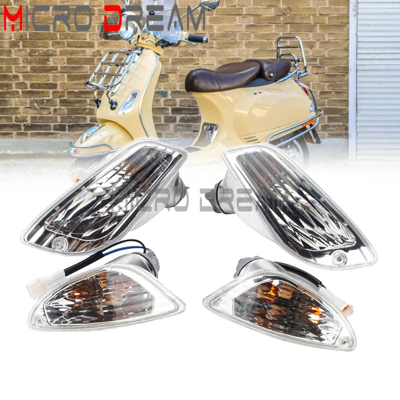 4x Motorcycle Turn Signal Lamp Light Front Rear Indicator Flasher Blinker Lights For LXV LX 50 125 150 XL50 XL125 XL150 2 4 Takt