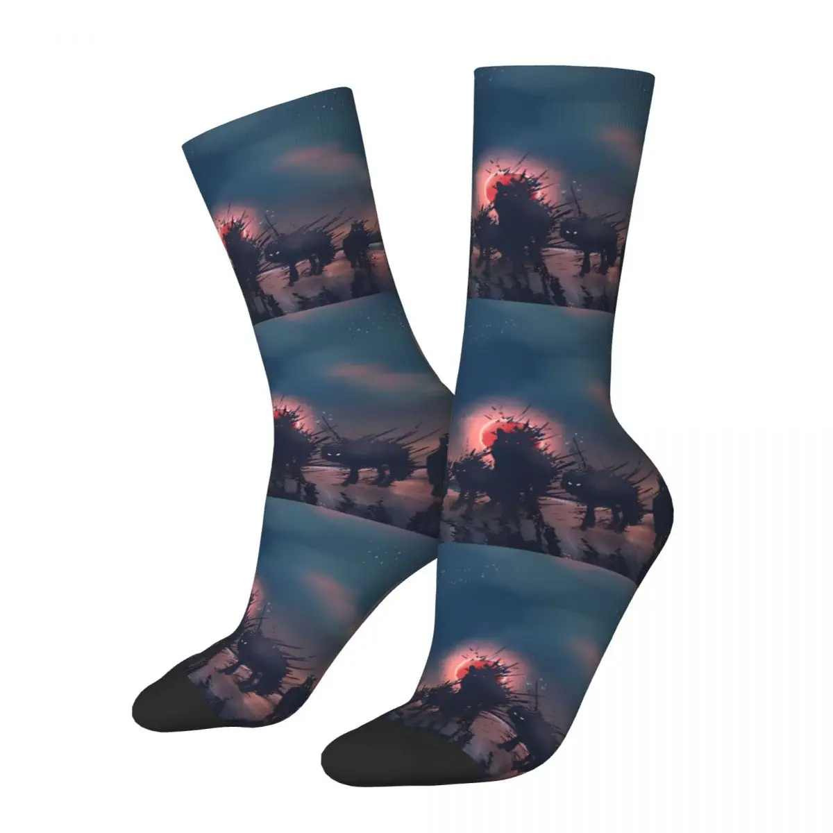 Wild Wolf Sock Printed Man Polyester