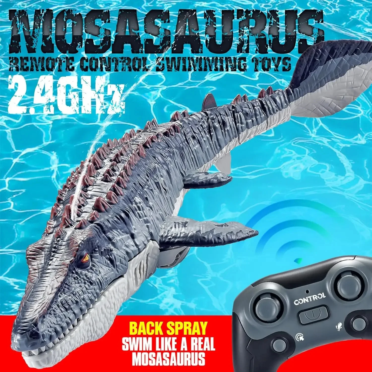 Rc Submarine Water - RC Mosasaurus Dinosaurier-Boot 2,4GHz Fernsteuerung mit