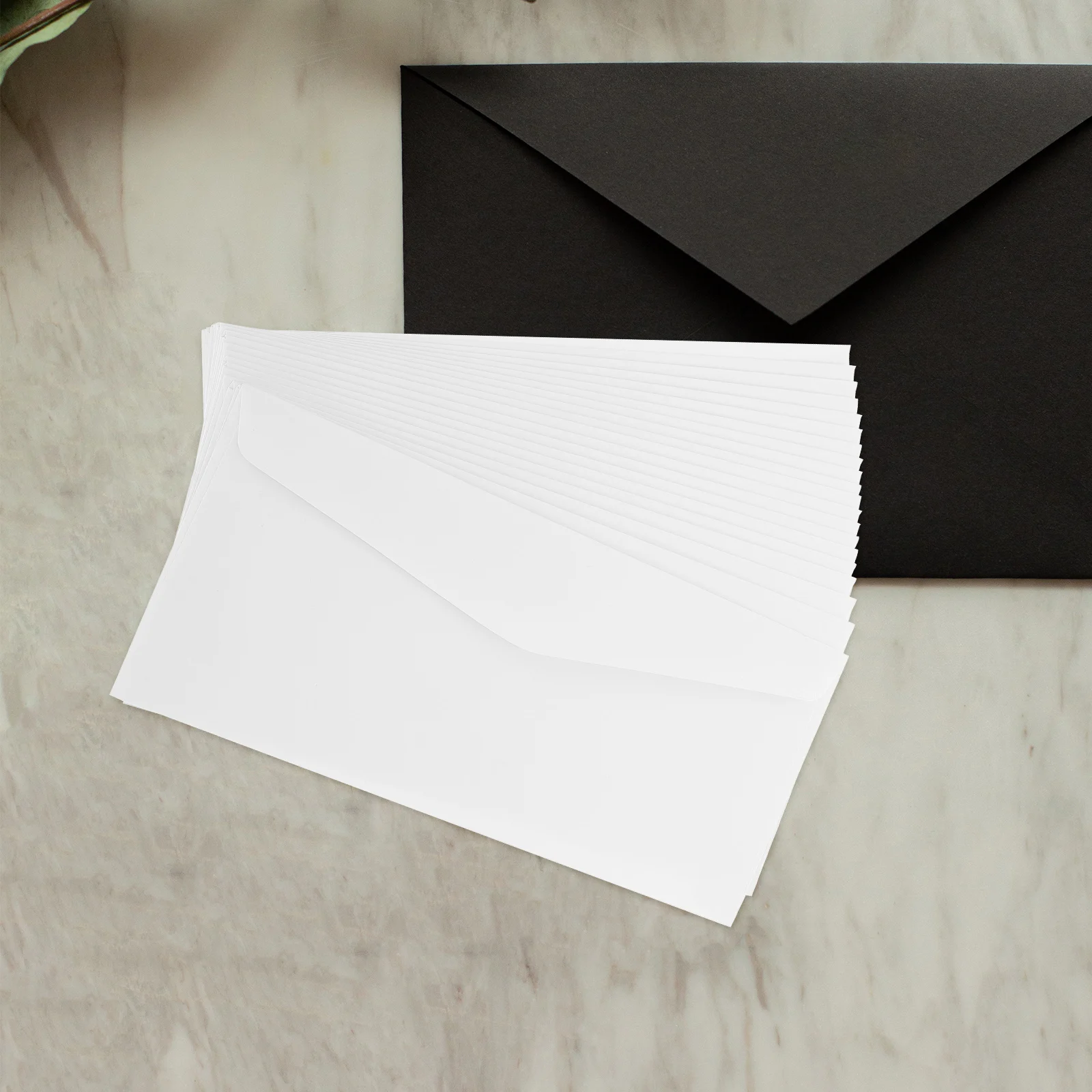 

100Pcs Thickened Blank Envelopes Paper Letter Envelopes Business Document Storage Bags Office File Cash Envelops