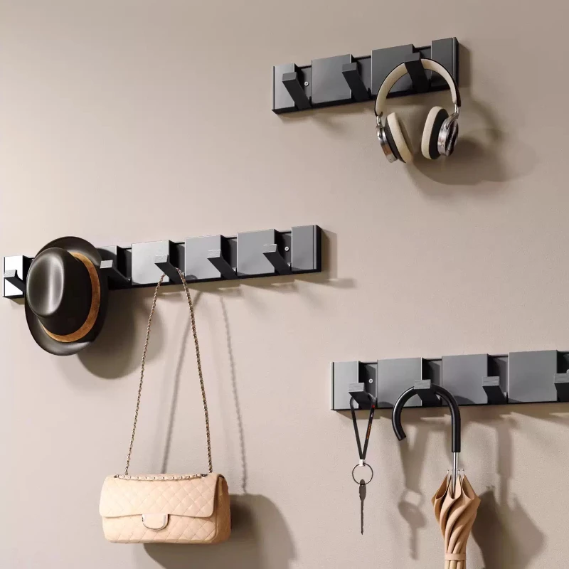 

No Punching Invisible Hook Bathroom Folding Hanging Hooks Gypsum Wallpaper Painted Walls Are Not Suitable For Installation