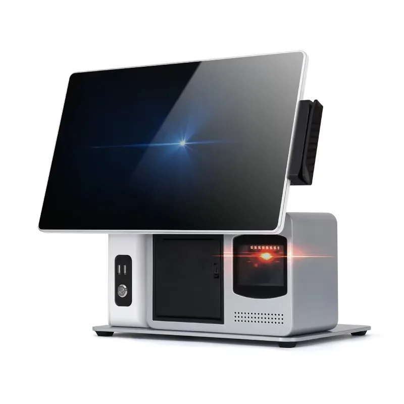2026 Durable Pos 15.6inch Touch Screen Cash Register Machines With A Thermal Receipt Printer Pos System