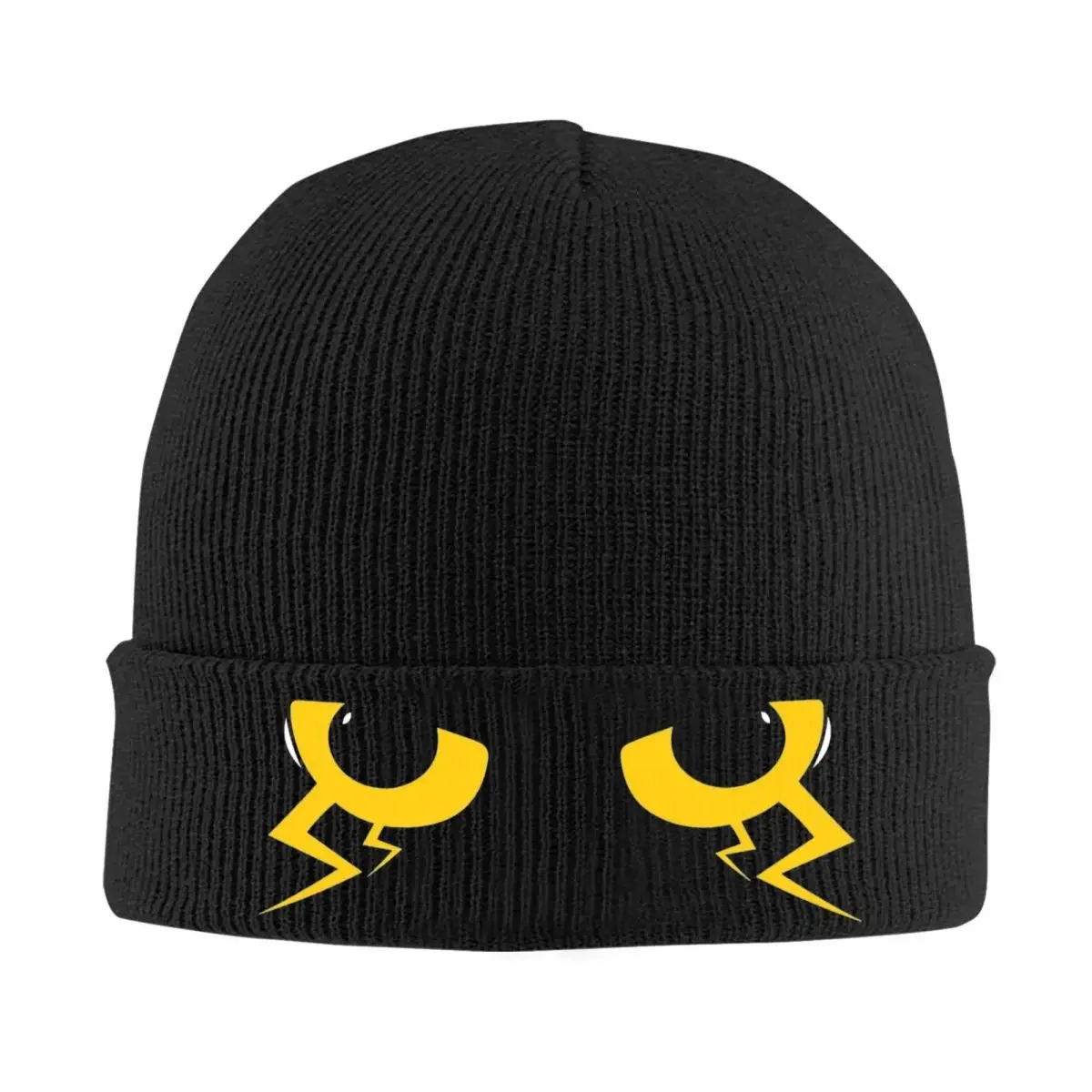 Evil Yellow Eyes Beanie Hats Knit Hat Kpop Elastic Men Women Unisex Caps Autumn Winter Design Fashion Bonnet Hats Birthday Gift