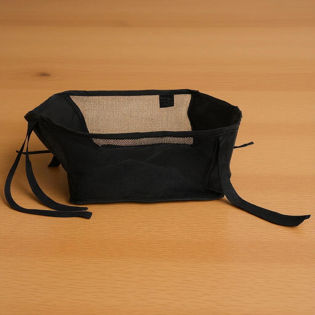 سلة سفلية لعربة الأطفال، حقيبة تنظيم تخزين متينة عالمية لزجاجة الحليب للحفاضات والتسوق في الهواء الطلق والسفر
