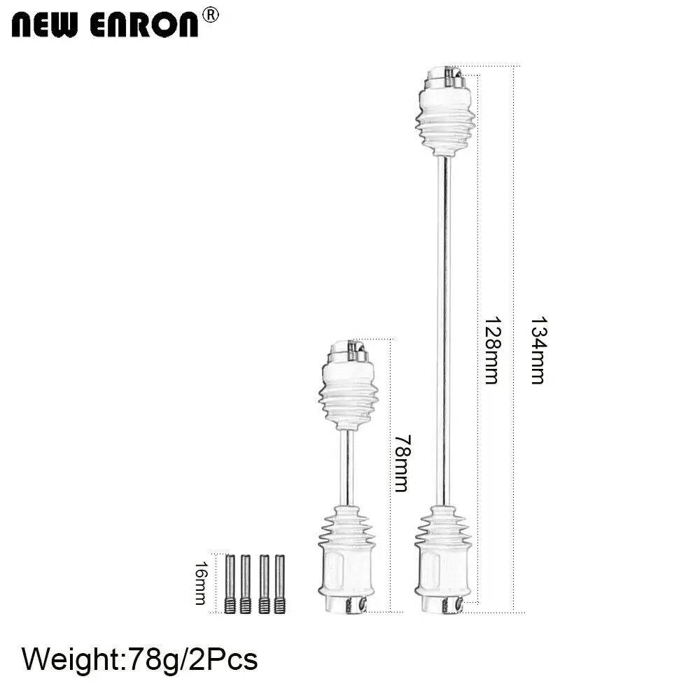 Steel Front Rear Center Driveshafts for RC 1/10 Traxxas E-Revo VXL Brushess 86086 / E-REVO 56087 SUMMIT 56076 / E-MAXX 3905