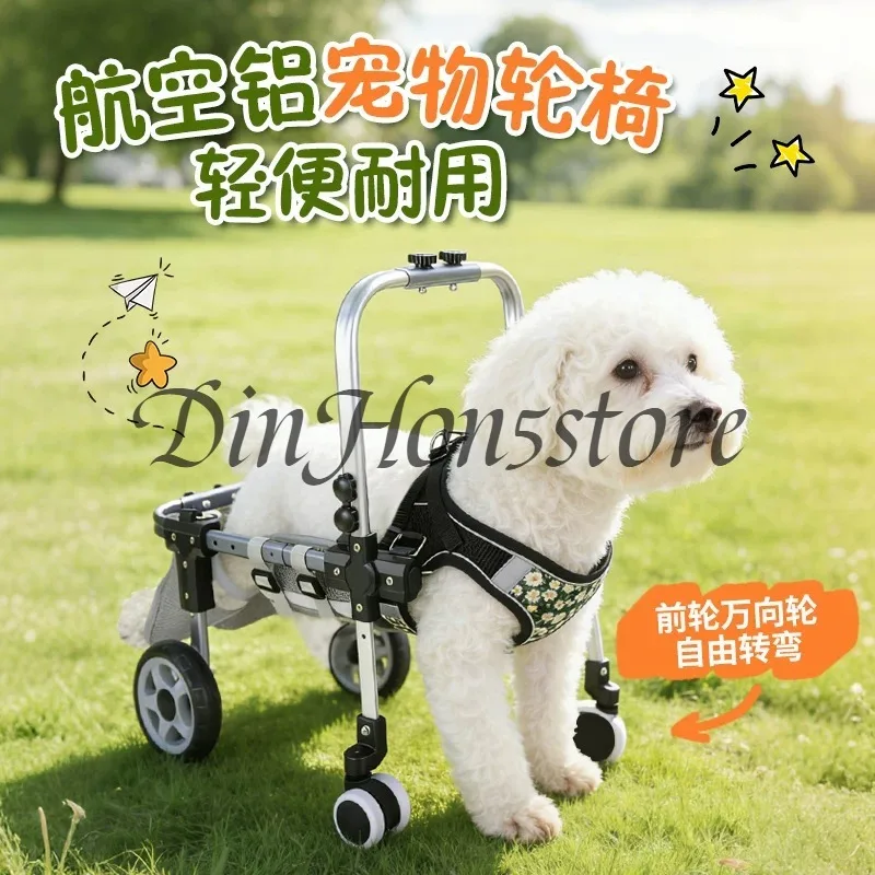Adjustable Small Pet Front Limb Wheelchair Comfortable Dog Mobility Aid for Handicapped Disabled Dogs