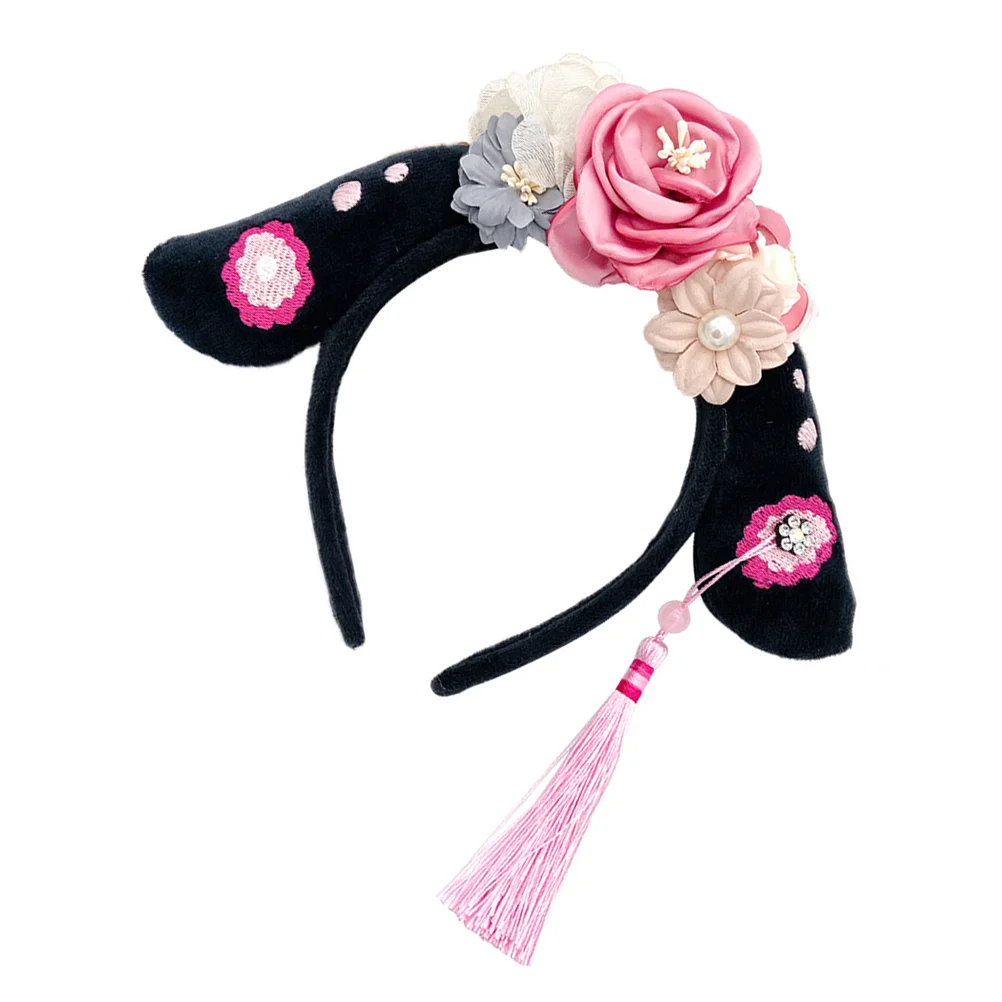 

Bangs Headband Child Headbands for Women Plastic Flower Headpiece Photo Prop Kids