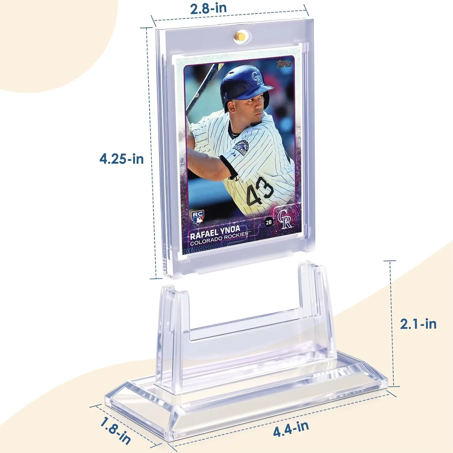 Magnetyczny uchwyt na karty 35PT, zestaw ochronnych etui z twardego plastiku, pudełko ekspozycyjne na karty kolekcjonerskie, baseball, futbol, sportowe, Yugioh. — zdjęcie 4