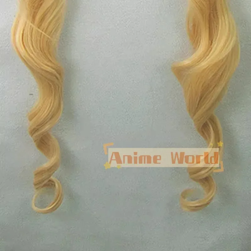 Shin Ku Reiner Rubin Cosplay Wig Rozen Maiden Golden Long Wavy 100cm Synthetic Hair Heat Resistant Halloween Role Play Party #5