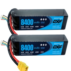 2PCS DXF 7.4V 7.6V 11.4V 22.8V 11.1V 15.2V 14.8V 22.2V 2S 3S 4S 6S 5200Mah 6300Mah 6500mAh 6200mAh 6750mAh 8000mAh 7000mAh Lipo