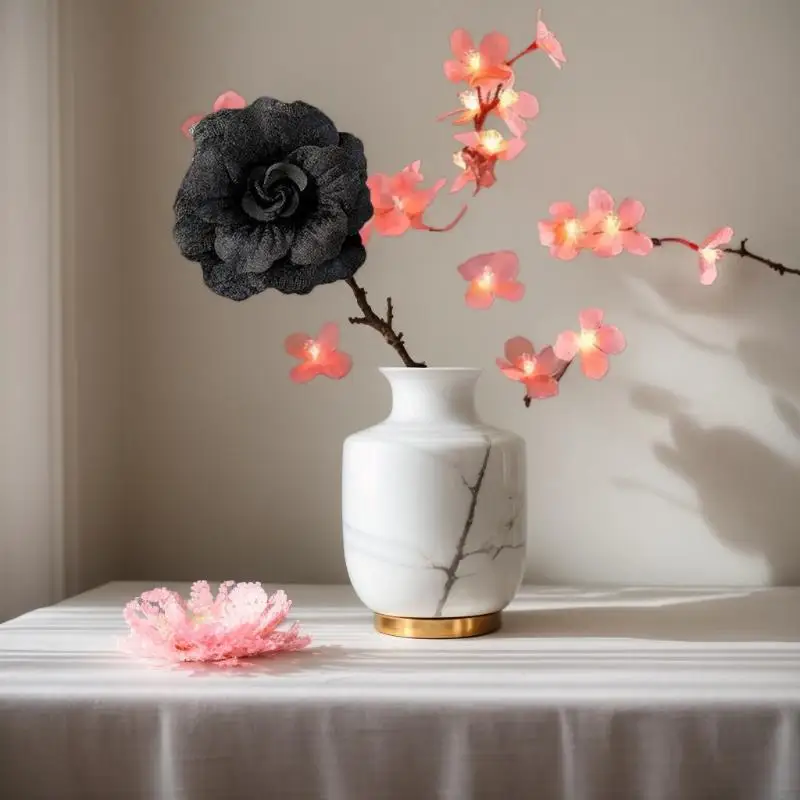 Retro Black Velvet Camellia Brooch Mourning Brooch Women Shirt Tie Corsage Clothes Jewelry Clothing Accessories