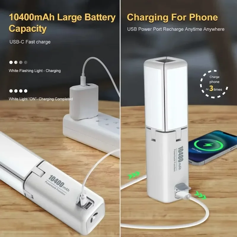 Klarus CL2 LED Flashlight Camping Lights Portable Lantern Flashlight 10000mAh Powerbank for Self Defense Camping Lantern