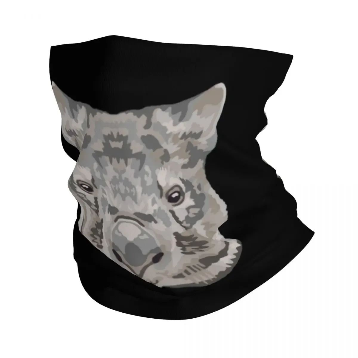 Common Wombat Face Bandana Neck Cover Printed Wrap Scarf Multifunction Headwear Riding For Men Women Adult All Season