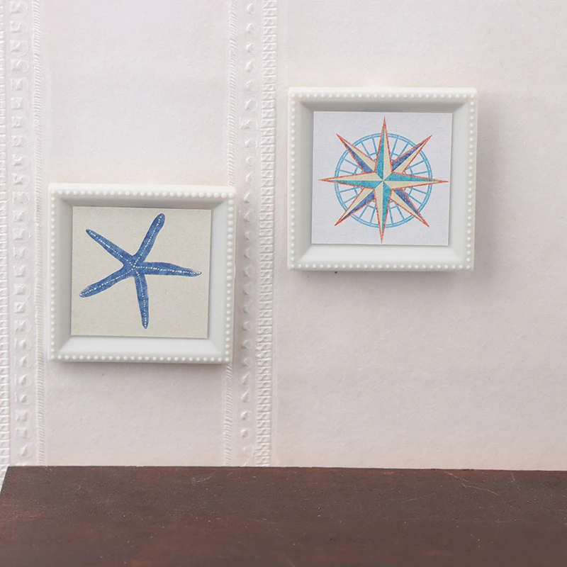 ドールハウスのミニ写真絵画,壁画,壁の写真,家の装飾,ドールハウス,家具アクセサリー,1:12