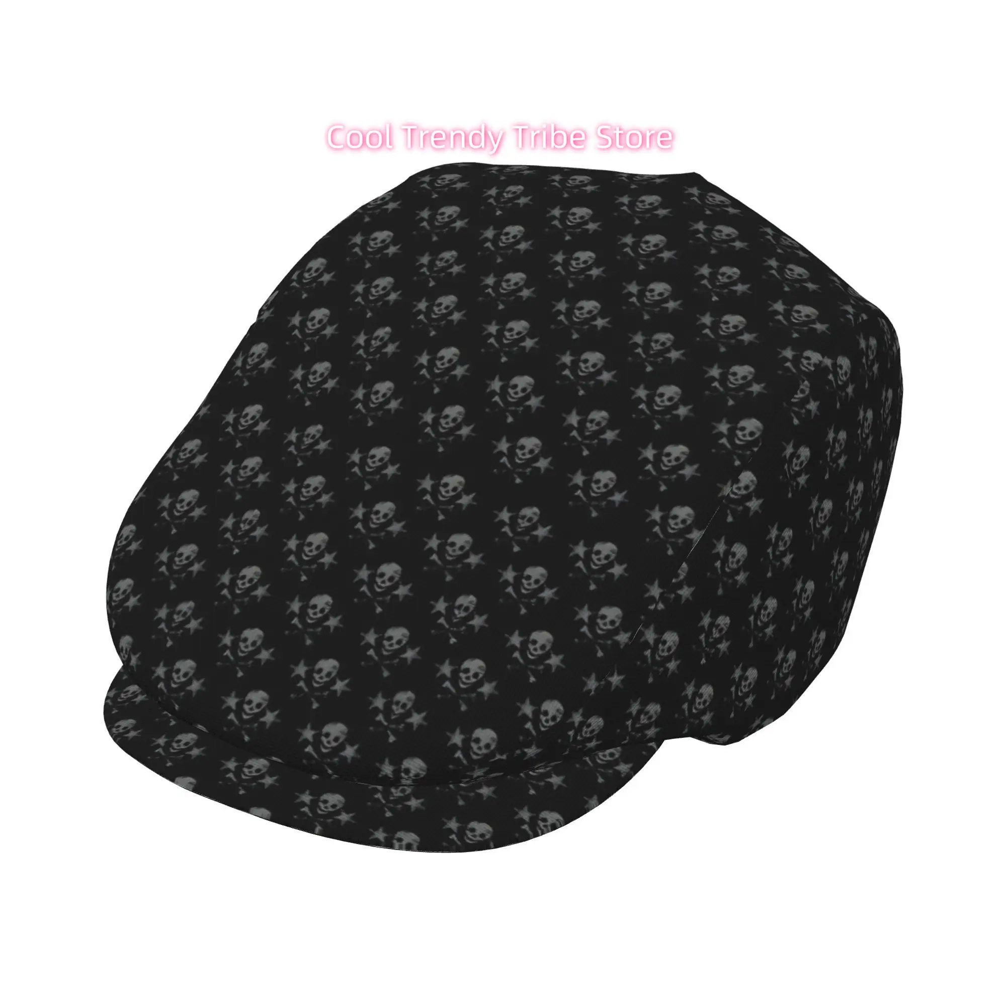 1pc of a Night-Themed Skeleton Star Beret, a Vintage Newsboy Cap That Is Unisex, Essential for Both Outdoor Leisure And Formal E