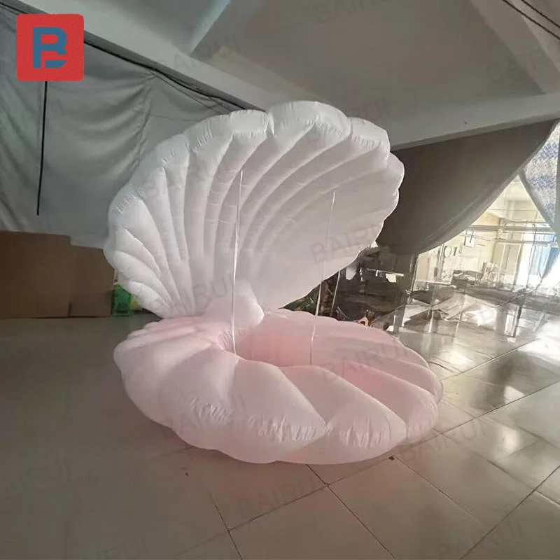 Inflatable shells, with a blower, for outdoor activities as decoration - inflatable clam shells