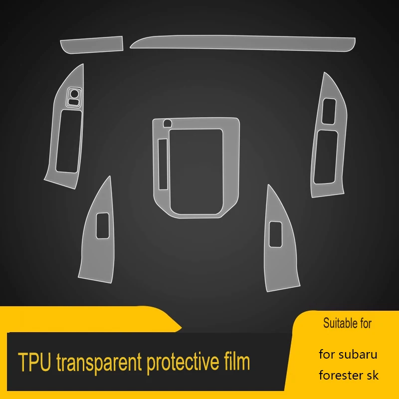 

Прозрачная пленка из ТПУ для Skoda Forester Sj 2016-2018, наклейка для салона автомобиля, центральная консоль, навигационный экран, автомобильные аксессуары