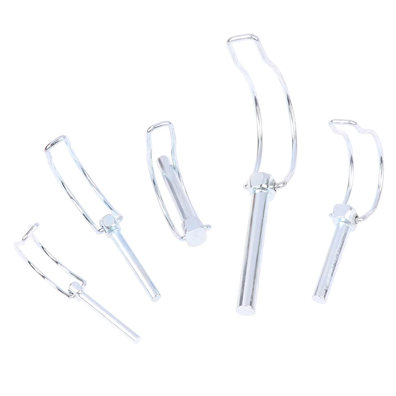 ダブルラインロックとフッククリップ付きの安全ピン,ハードフック,自転車カーローリングボート,dピン,m4.5,m6,m8,m10,ハードウェア,スプリング