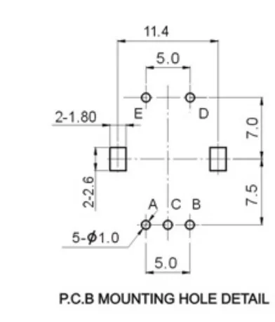 YYT-Digital Pulse Potentiometer Encoder Switch, Encoder Switch, Número de posicionamento, 20 Comprimento do punho de pulso, 25mm, 2pcs