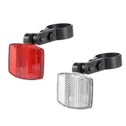 Bicycle Reflective Reflector Bicycle MTB Bike Handlebar Reflector Reflective Front Rear Safety Warning Light Safety Lens 1/10pcs