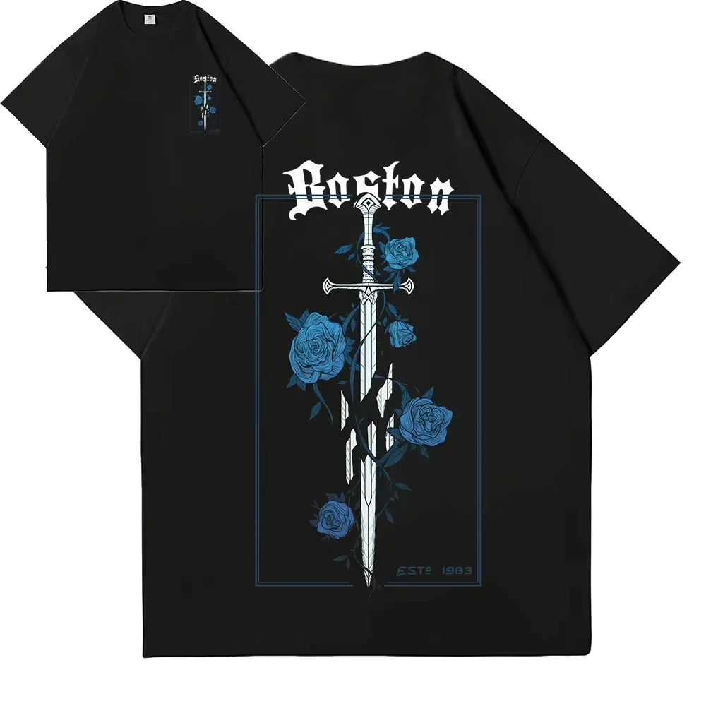 2025 100_ تحب الاتجاه القطني الخالص قمصان صيفية فضفاضة غير رسمية مطبوعة ثنائية الأبعاد على الطراز الياباني والكوري بأكمام قصيرة من القطن الخالص