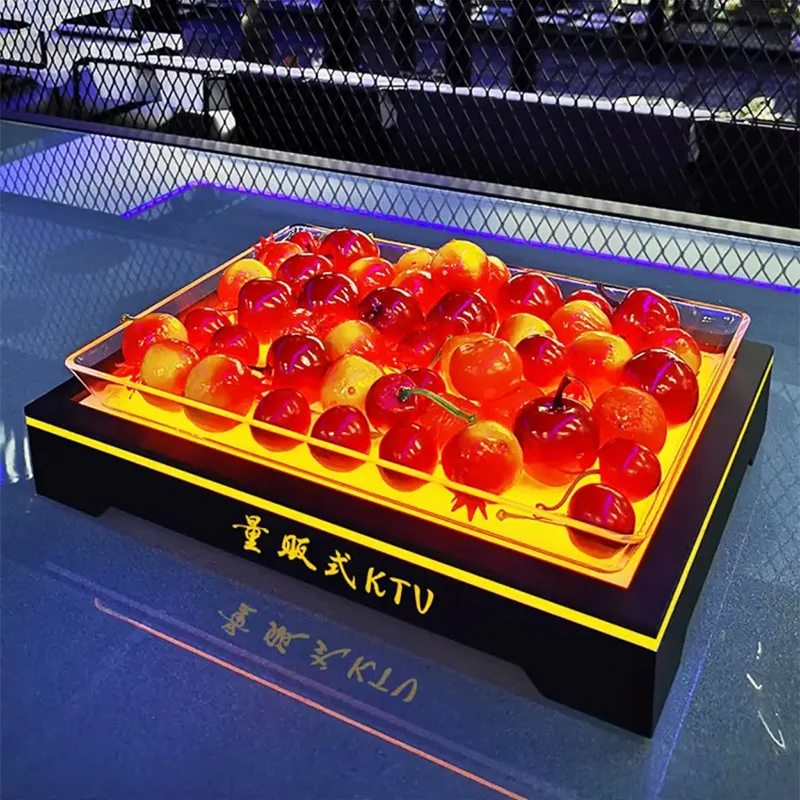 

Bar luminous fruit plate holder KTV multi-grid snack dried fruit plate snack plate charging creative fruit platter, display rack