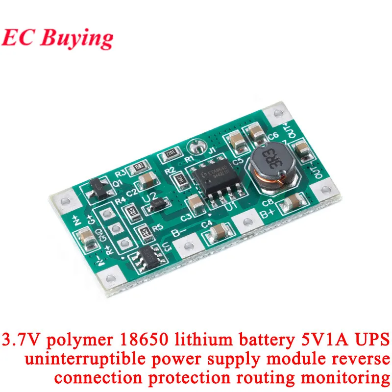 UPS Power Module Type-C Single-chip Uninterruptible 18650 Lithium Battery Charging and Discharging 1.8V 3.3V 5V with LED Display