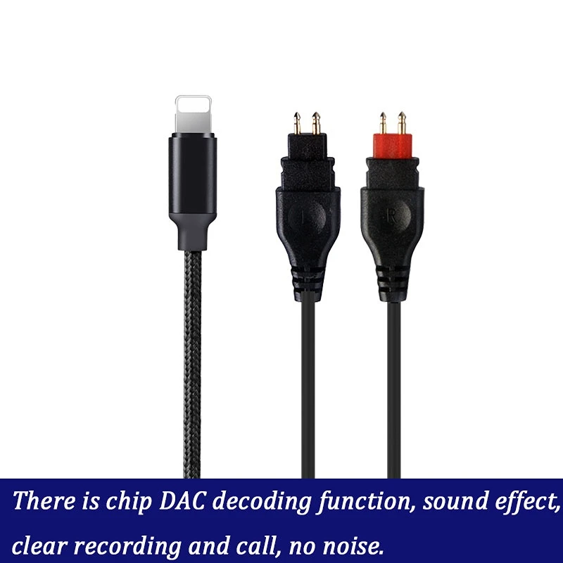 DAC Headphone cable and mic C100 For Sennheiser HD650 HD600 HD580 HD600/660S Headest For iphone 7/8/11/12 ipad itouch