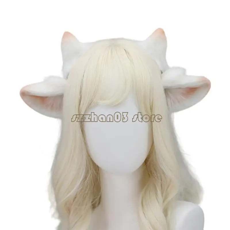 

367C Sheep Horn Hairband Animation Maid Hairhoop Halloween Party Dress Up Headband