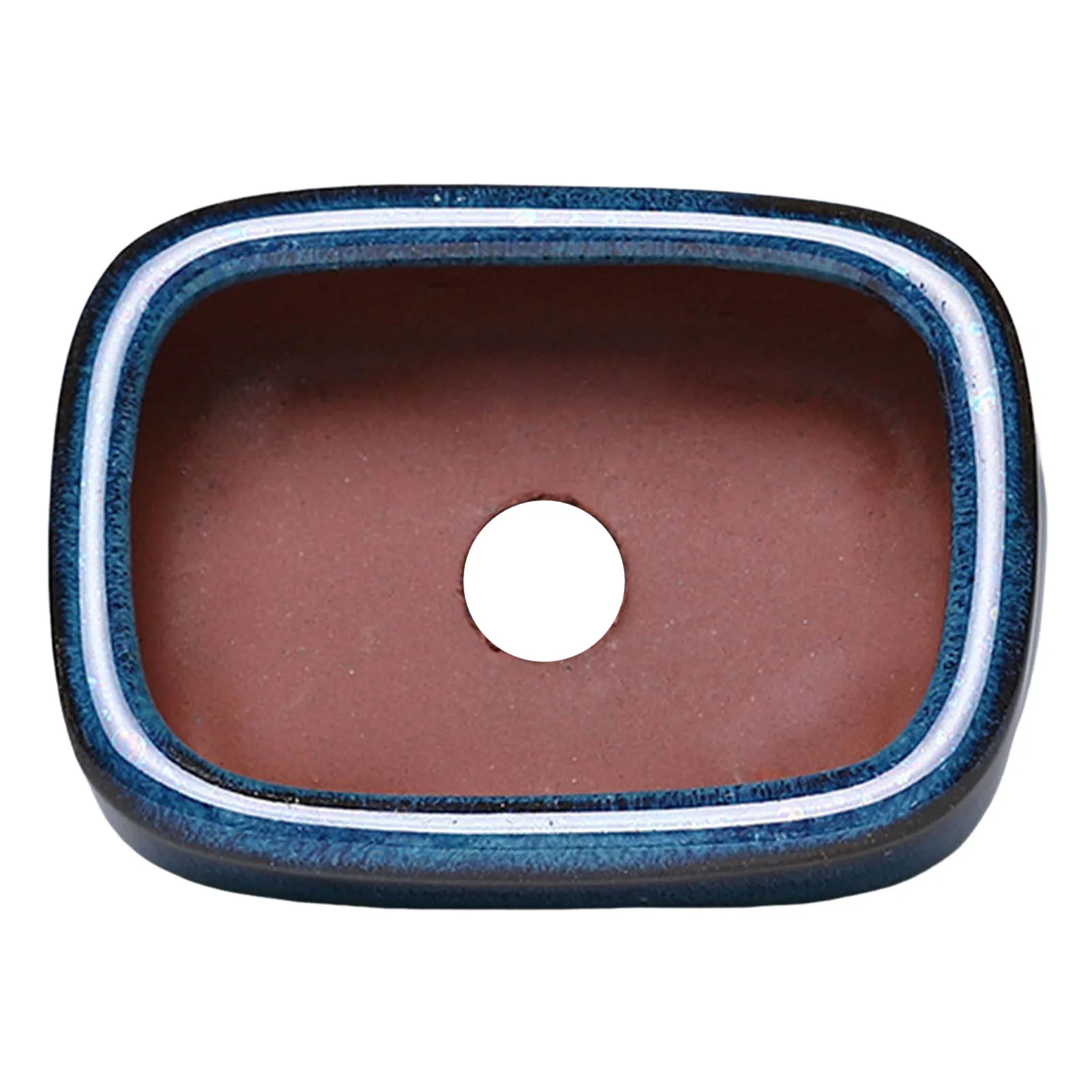 Gardeners Ceramic Planter Pots Rectangular Seedling Pot Breathable Vent Design for Windowsill Home Office Desk Decor Durable