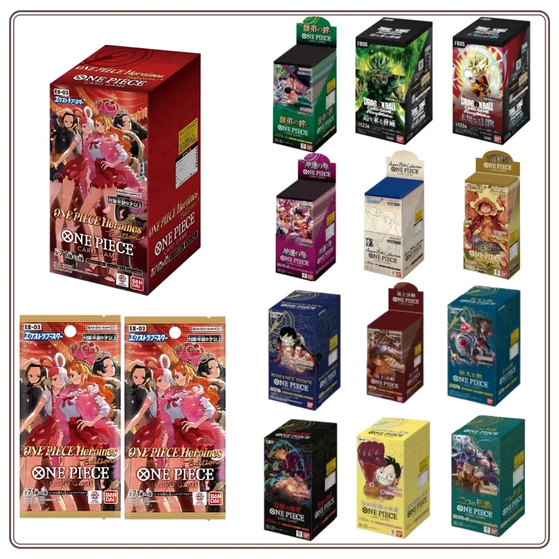 Nuevo juego de cartas Original BANDAI Full Series de una pieza OP01-OP13 EB01-EB03 Romance Dawn Japón Anime TCG Booster BOX tarjeta de colección