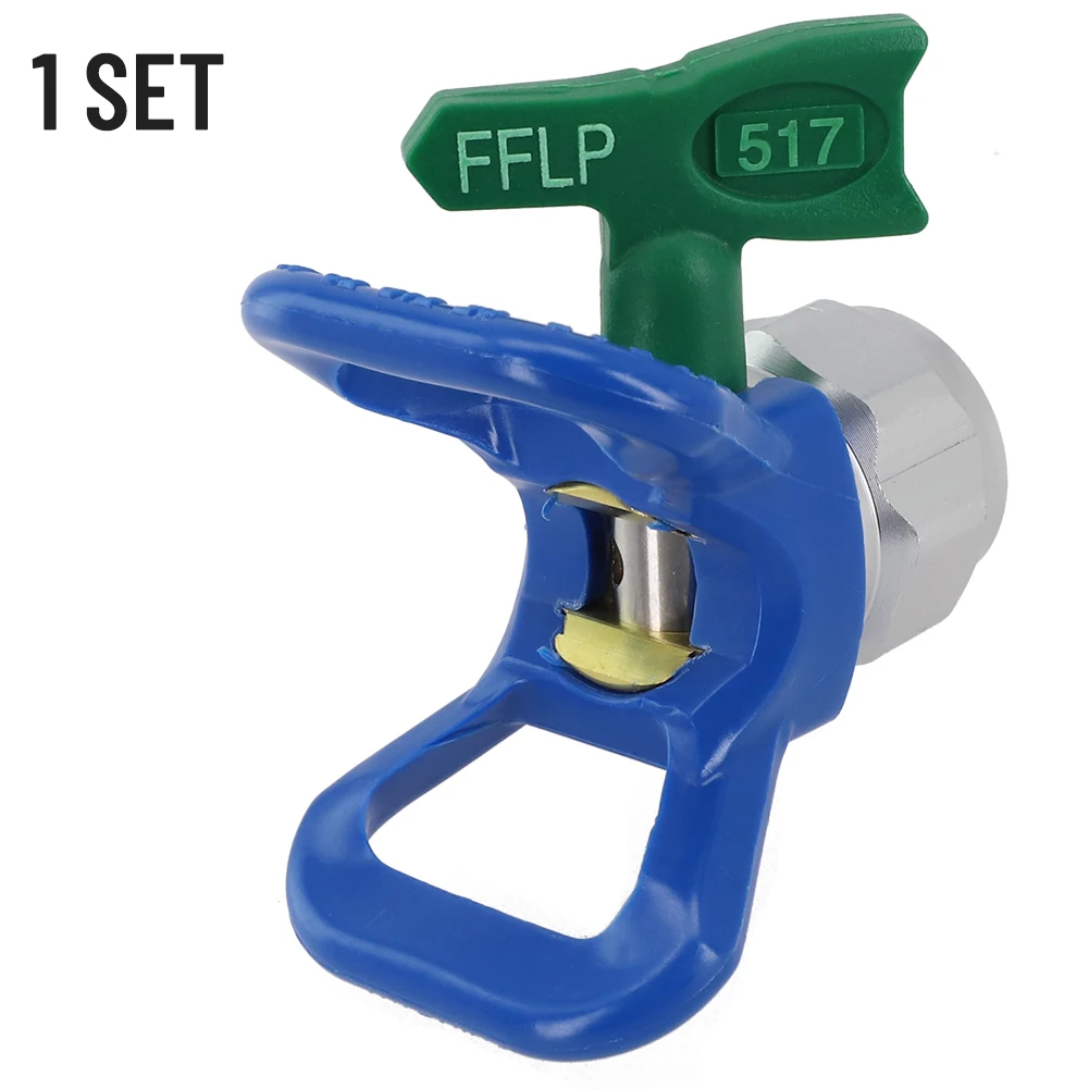 

Low Pressure LP 517 Nozzle with 78 Nozzle Guard for Airless Sprayers Offering Controlled Spray Fan and Extended Nozzle Usage