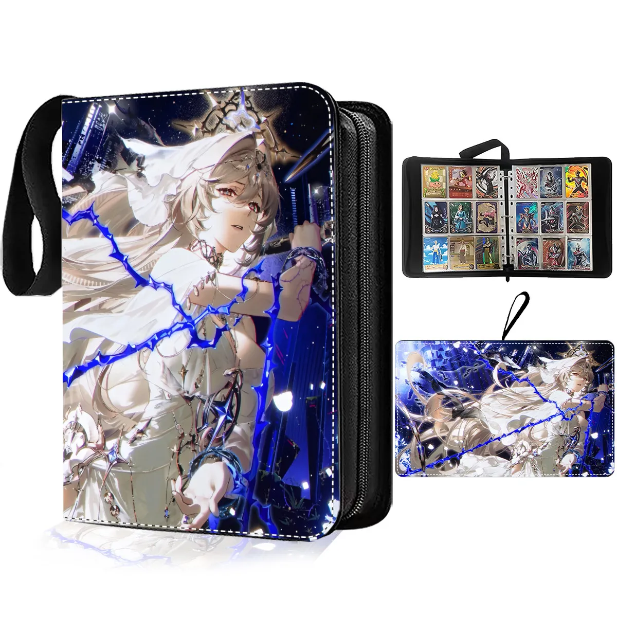 

400/900PCS ACG Cartoon Character Card Album Collection Bag Pendant Stationery Peripheral Leather Zipper Birthday Gift