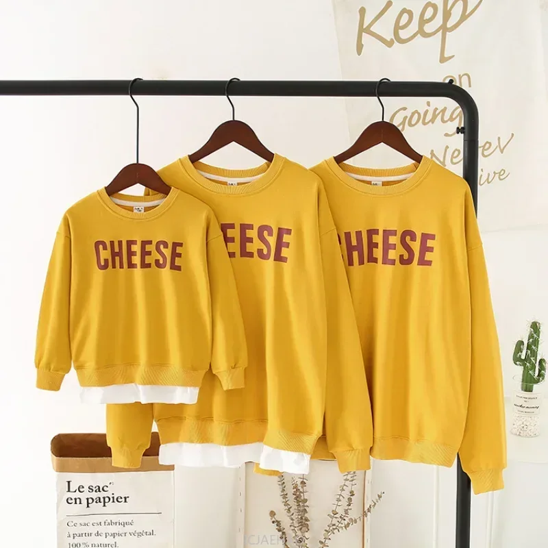 

Family Sweatshirt Same Mom And Daughter Baby ClothesSleeve Tops Autumn Women Clothing Father And Son t-Shirt Children's Long