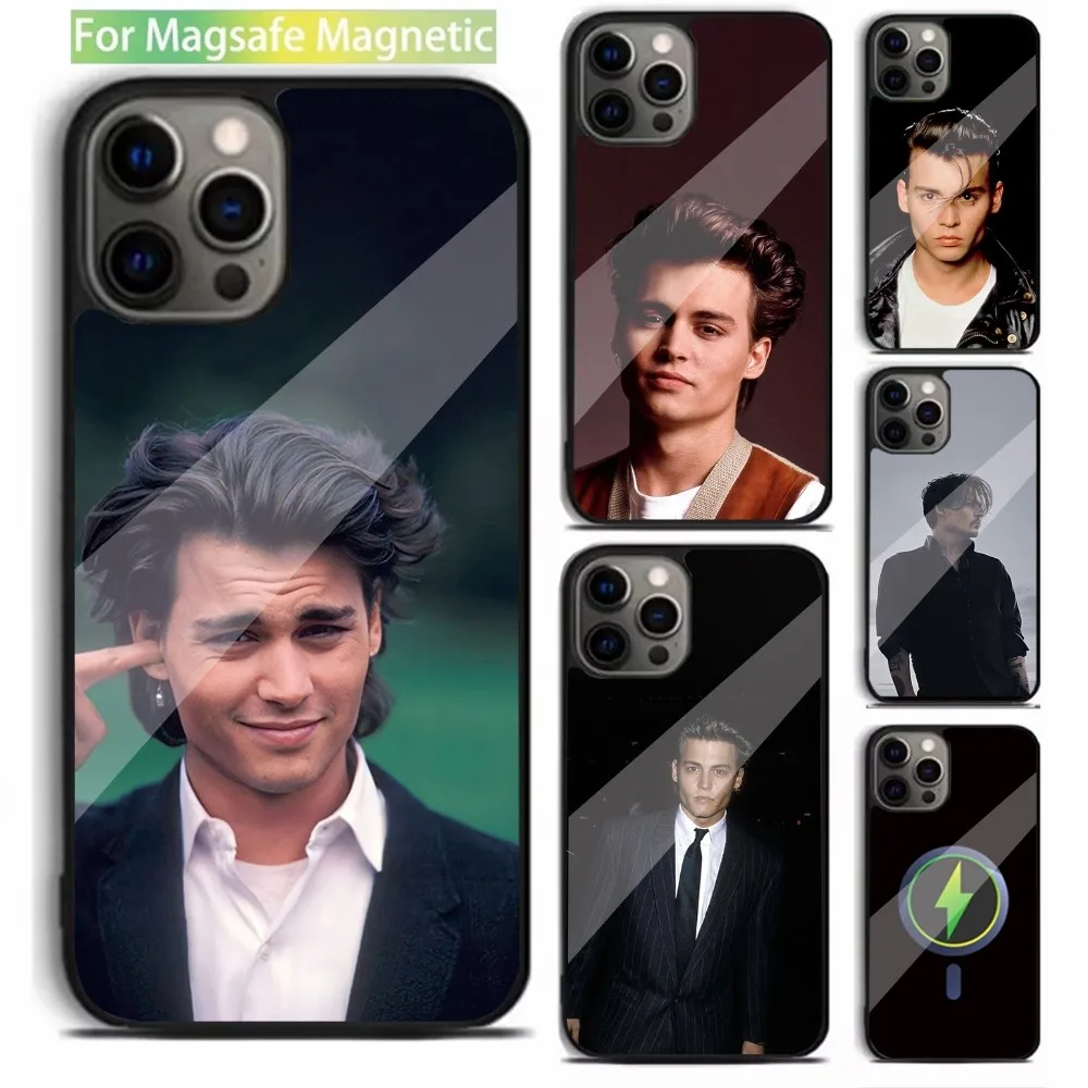 

Young J-Johnny D-Depp Phone Case For iPhone 15,14,13,12,11,Plus,Pro,Max Mini Magsafe Magnetic Wireless Charging