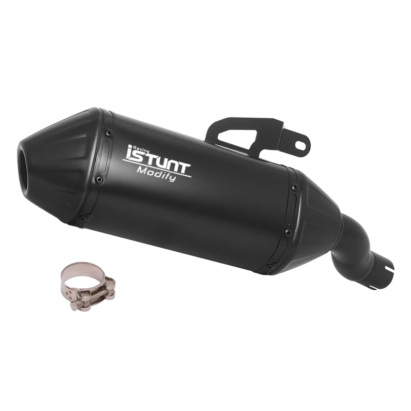 Slip On For TRIUMPH Scrambler400X 400X 2024 2025 Motorcycle Exhaust System Escape With Middle Link Pipe Black Escape Motorcross