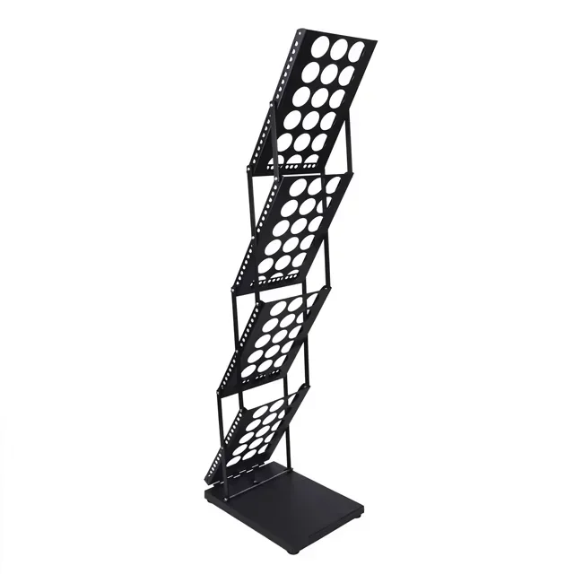 2026 Portable Magazine Rack Metal Literature Brochure Holder Stand